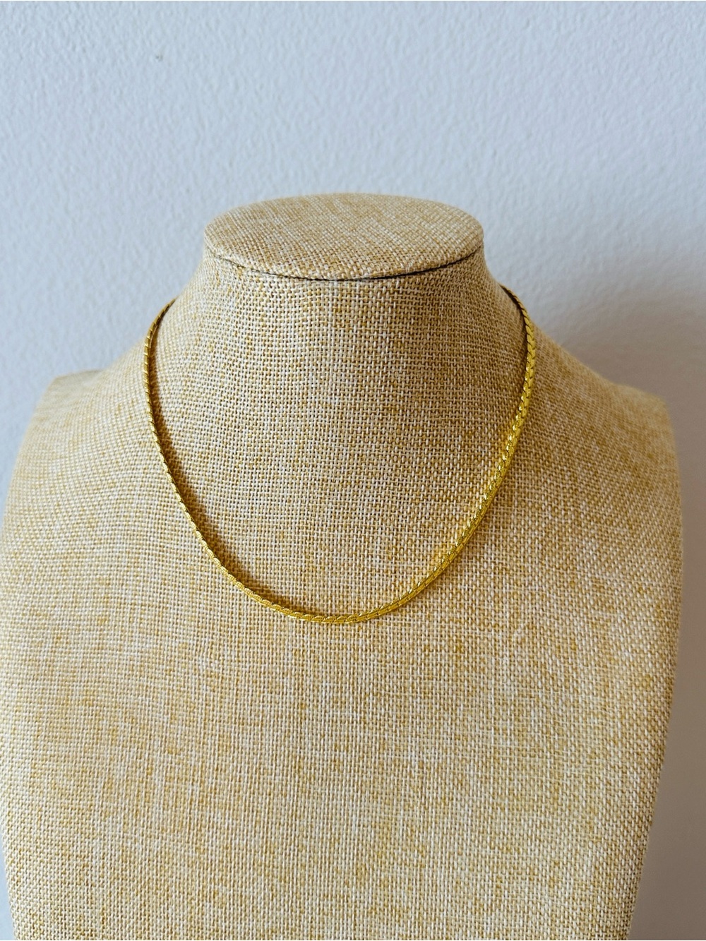 Fashion Jewelry Men’s Gold Braided Chain Necklace